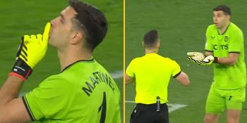 How Emi Martinez was allowed to stay on despite receiving two yellow cards