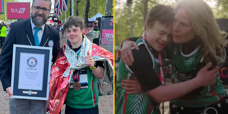 Teenager with Down’s Syndrome breaks London Marathon record