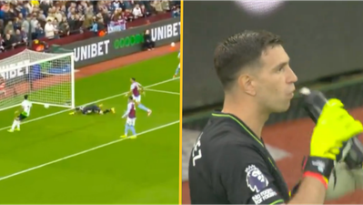 Emi Martinez concedes nightmare own goal in opening stages of Villa vs Liverpool