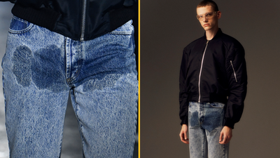 Pair of designer jeans with 'wee stains' selling for £640